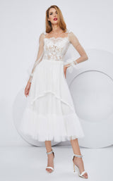 4 of 7 Cristallini SKA1160 Dress Ivory