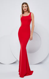 1 of 6 Cristallini SKA1174 Dress Dark-Red