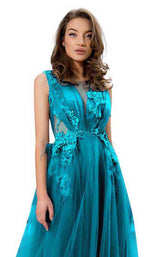 9 of 12 Cristallini SKA860 Teal