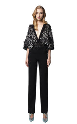 1 of 4 Revive by Tony Ward Spencer Jumpsuit Black