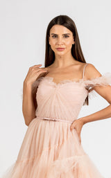 4 of 6 Zeena Zaki SS2111 Dress Beige