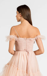 6 of 6 Zeena Zaki SS2111 Dress Beige