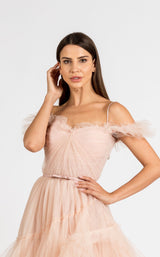 5 of 6 Zeena Zaki SS2111 Dress Beige