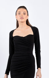 6 of 8 Zeena Zaki SS2115 Dress Black
