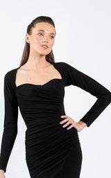 7 of 8 Zeena Zaki SS2115 Dress Black