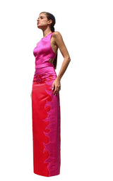 1 of 2 Edward Arsouni Couture SS584 Dress Red-Fuchsia