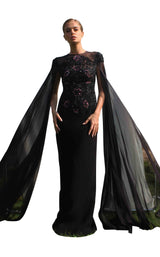 1 of 2 Edward Arsouni Couture SS602 Dress Black