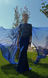 2 of 2 Edward Arsouni Couture SS604 Dress Royal