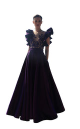 1 of 2 Edward Arsouni Couture SS605 Dress Mauve