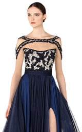 3 of 4 Revive by Tony Ward Stephanie Dress Blue-Multi