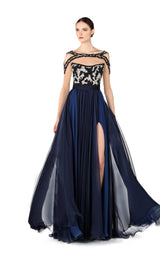 1 of 4 Revive by Tony Ward Stephanie Dress Blue-Multi
