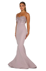 Portia and Scarlett Briar Rose Gown with Lace Train CL Dress