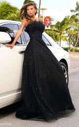 1 of 8 Sherri Hill 54048 Dress Black