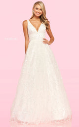 1 of 2 Sherri Hill 54177 Ivory