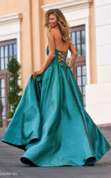 2 of 3 Sherri Hill 54325 Dress Emerald