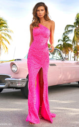 1 of 3 Sherri Hill 54330 Neon-Pink