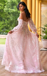 3 of 4 Sherri Hill 55017 Dress Blush