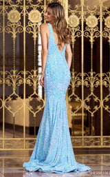 2 of 2 Sherri Hill 55084 Light-Blue