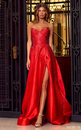 2 of 3 Sherri Hill 55115 Red