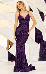 1 of 3 Sherri Hill 55135 Purple