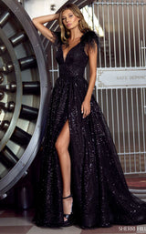 2 of 3 Sherri Hill 55249 Black