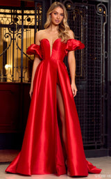 1 of 3 Sherri Hill 55253 Dress Red