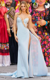 1 of 3 Sherri Hill 55315 Light-Blue