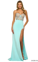 2 of 4 Sherri Hill 55320 Aqua