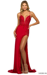 1 of 2 Sherri Hill 55359 Dress Red