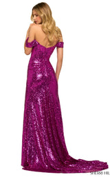 7 of 7 Sherri Hill 55418 Bright-Fuchsia