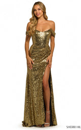 1 of 7 Sherri Hill 55418 Gold