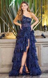 1 of 3 Sherri Hill 55799 Dress Navy