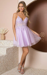 3 of 7 Nox Anabel T739 Dress Lilac