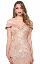 3 of 4 Tina Holly TA822 Dress Rose-Gold