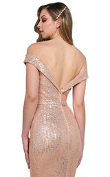 4 of 4 Tina Holly TA822 Dress Rose-Gold
