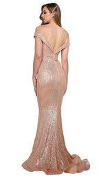 2 of 4 Tina Holly TA822 Dress Rose-Gold