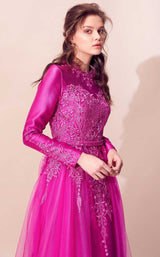 2 of 3 Tiara TAB826013 Dress Fuchsia