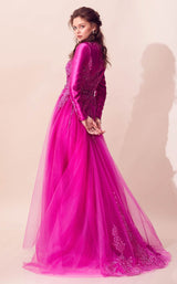 3 of 3 Tiara TAB826013 Dress Fuchsia
