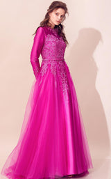 1 of 3 Tiara TAB826013 Dress Fuchsia