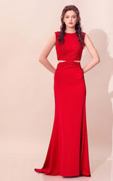 1 of 3 Tiara TAB926027 Dress Red