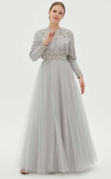2 of 10 Tiara TAB926039 Dress Gray