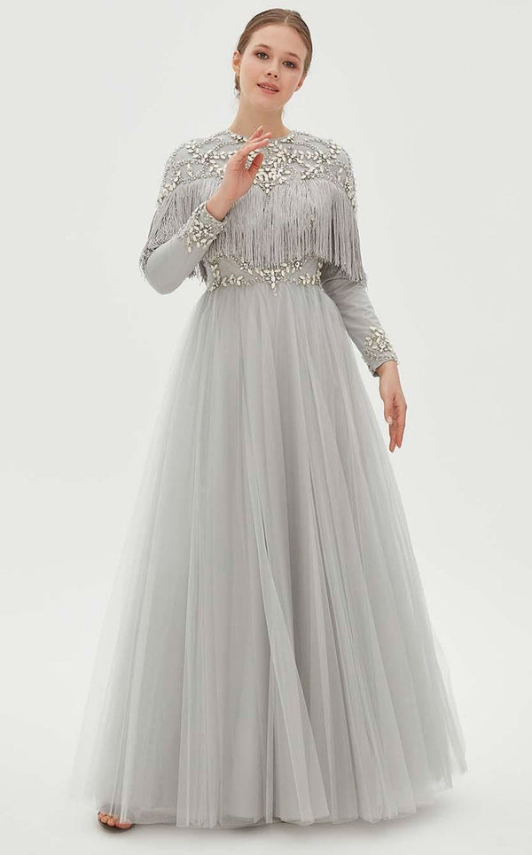 Tiara TAB926039 Dress Gray