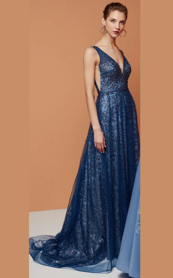 Tiara TAB926083 Dress Blue-Granite