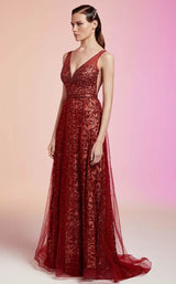 3 of 7 Tiara TAB926083 Dress Bordeaux