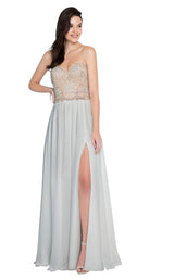 3 of 9 Terani 1811P5214 Silver/Nude