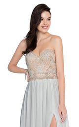 4 of 9 Terani 1811P5214 Silver/Nude