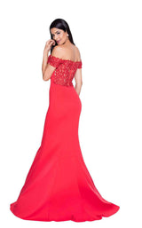 5 of 6 Terani 1811P5251 Red-Nude