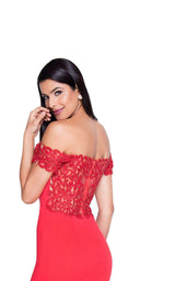 6 of 6 Terani 1811P5251 Red-Nude