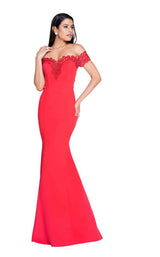 3 of 6 Terani 1811P5251 Red-Nude