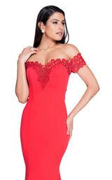 4 of 6 Terani 1811P5251 Red-Nude